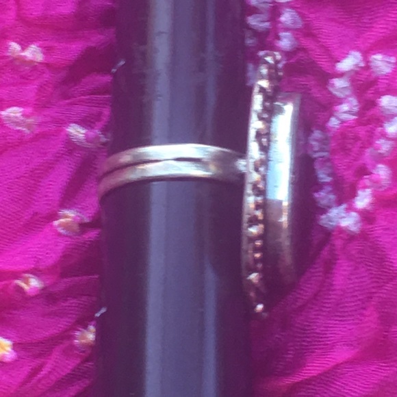 Stunning sterling/silver plate abalone ring - Picture 4 of 11